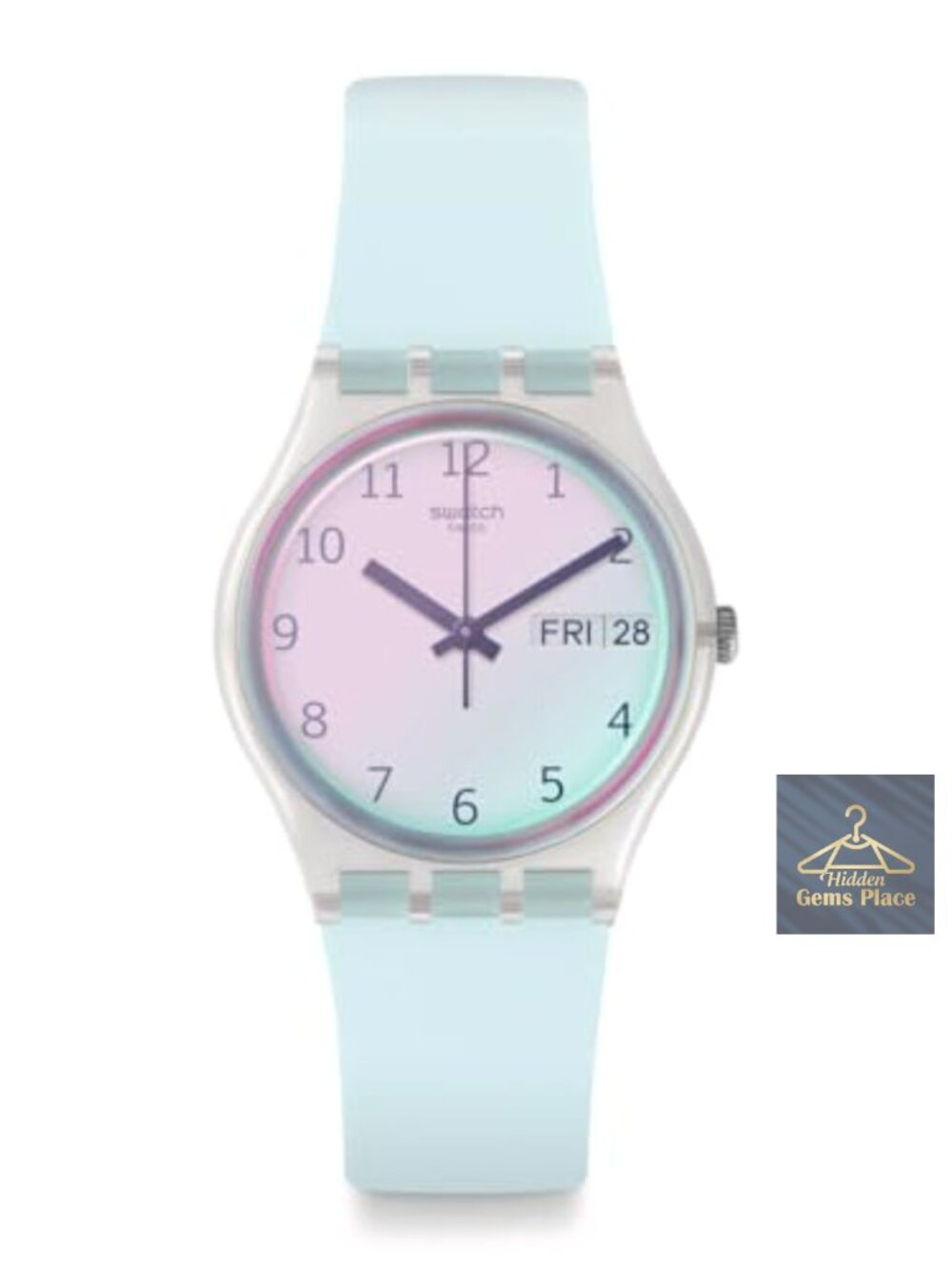 Swatch ULTRACIEL Unisex Quartz Watch Silicone Strap 34mm